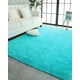 thumbnail image 3 of Alfombra peluda Suave 240 x 200 cm Primera Calidad Celeste, 3 of 3
