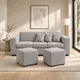 thumbnail image 1 of Living Venus 3 Cuerpos + 2 Pouf Gris, 1 of 4