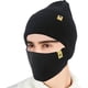 thumbnail image 1 of Conjunto de 2 gorros de invierno con mascarilla, gorro de punto con estampado de calavera y lazo ajustable para hombre y mujer (negro), 1 of 7
