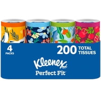 Pañuelos Faciales Kleenex Perfect Fit De 2 Capas, 200 Pañuelos, 4 X 50