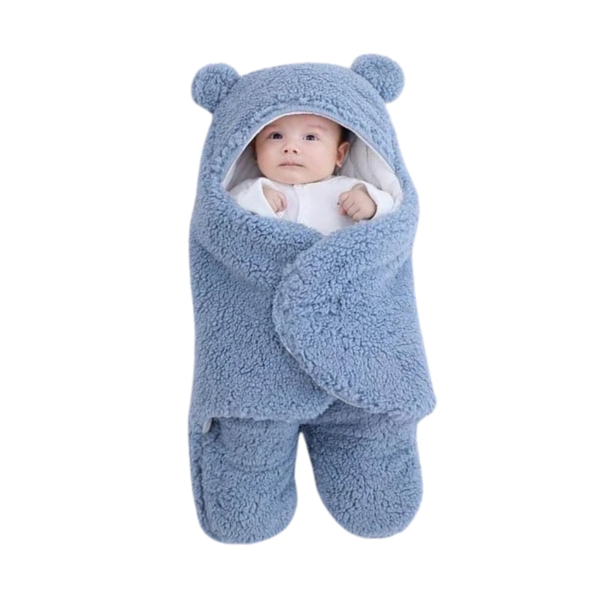 Mundo Online - Manta Bebe Premium Recién Nacido Enterito Suave Osito Celeste