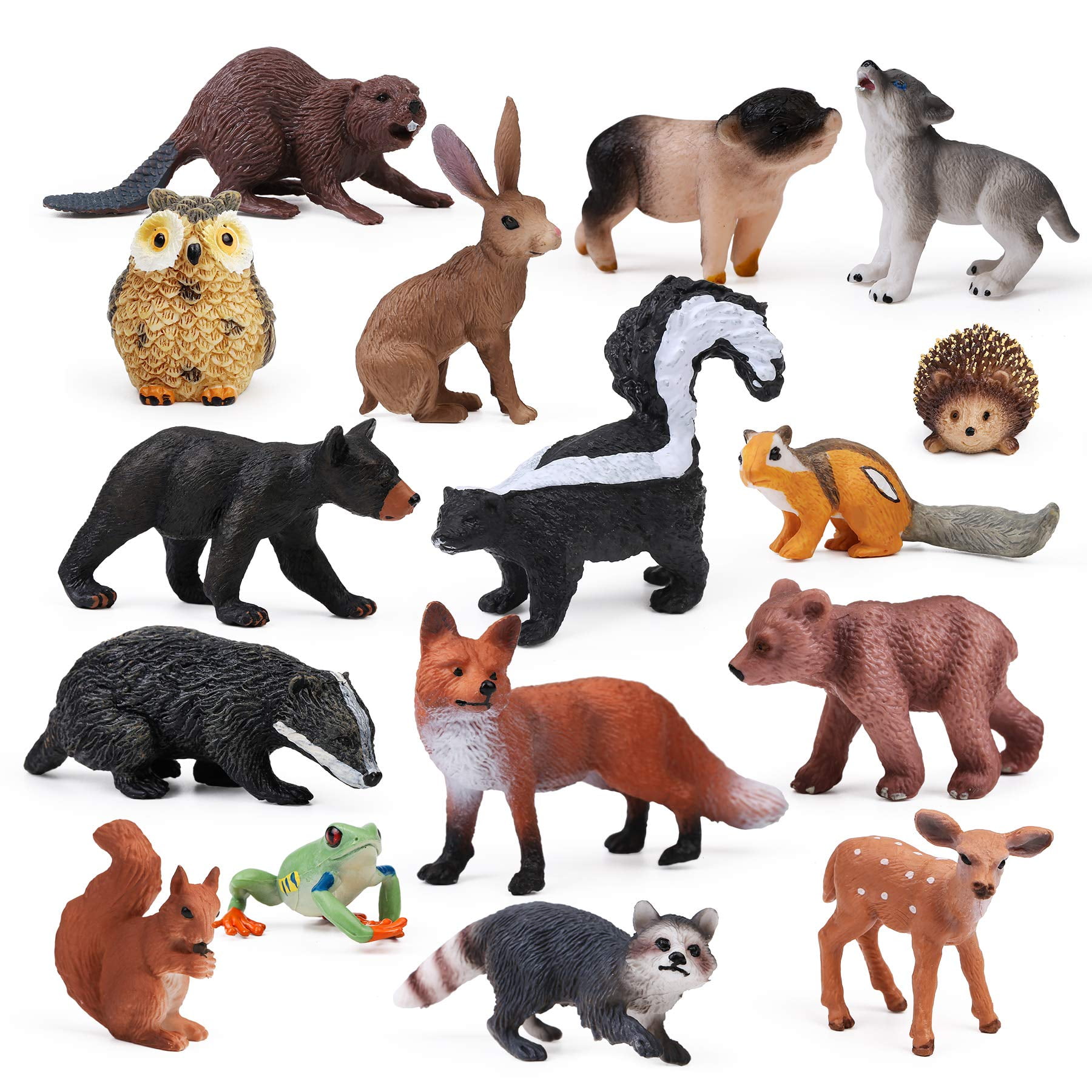 Figuras De Juguete Uandme Forest Animals Babies 16 Piezas Para Niños