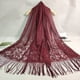 thumbnail image 1 of Floral Lace Scarf for Women - Lightweight Shawl Wrap with Fringe for Evening Dresses and Weddings, 1 of 5