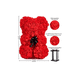 thumbnail image 2 of Oso de Flores Artificiales, Osito de Rosas Rojo, 2 of 3
