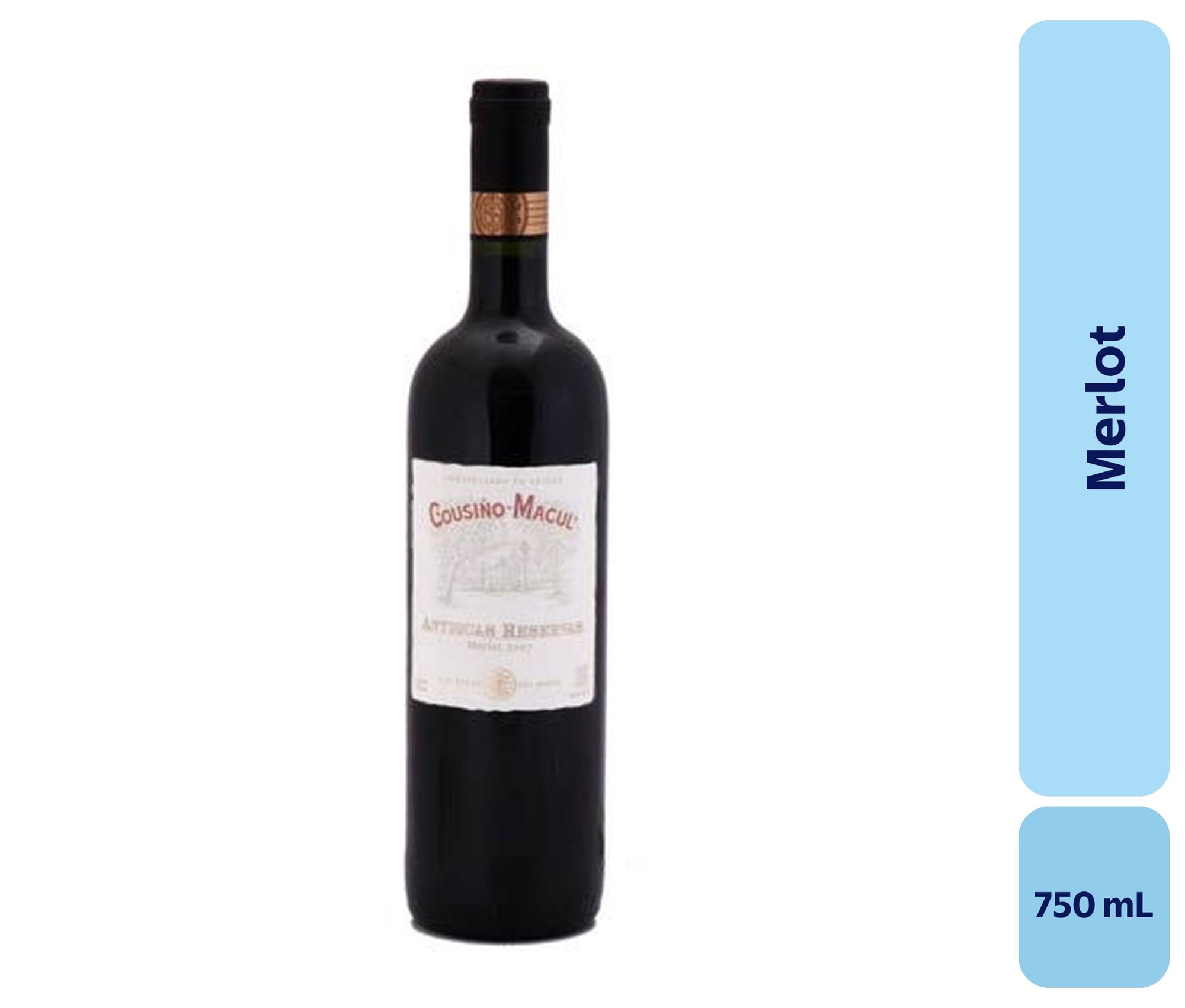 Vino Merlot Botella 750 mL Cousino Macul
