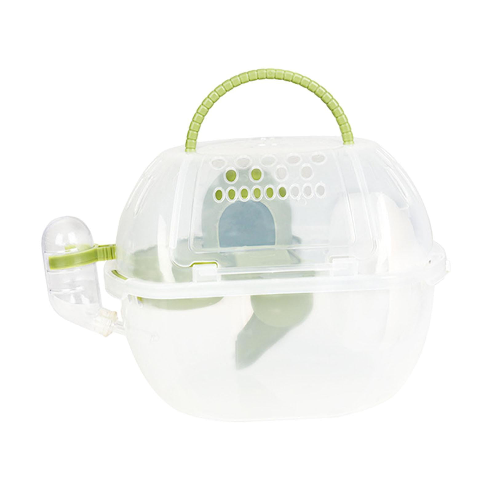 Ioensy - Estuche De Transporte Para Hámster, Jaula Para Mascotas, Jaula Para Hámster Enano, Jaula Para Ardillas Al Aire Libre, Color Verde