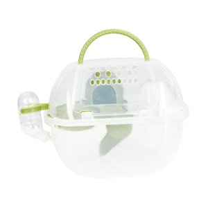 Ioensy - Estuche De Transporte Para Hámster, Jaula Para Mascotas, Jaula Para Hámster Enano, Jaula Para Ardillas Al Aire Libre, Color Verde