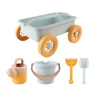 Magideal - 5 Piezas De Carrito De Juguete De Simulación Para Arena, Carrito De Juguete Para Niños, Juguete De Playa, Accesorios De Playa, Juguetes Para Niños, Carrito Para Patio Y Playa. Azul