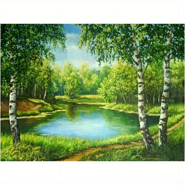 DIY Landscape 5D ArtificialDiamond Painting Full Round Diamond Mosaic Flower Diamond Embroidery Cross Stitch Wall Art Decor