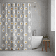 thumbnail image 1 of Cortina De Baño Peva 180x180cm Margaritas Con Ganchos, 1 of 4