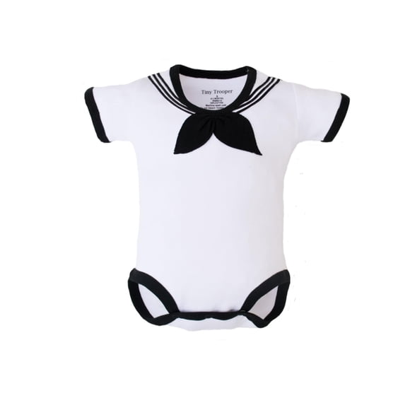 Body TROOPER Navy Baby Sailor con pañuelo blanco