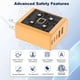 thumbnail image 3 of Cargador USB uoyssimi 60W de 5 puertos color amarillo (1 unidad), 3 of 7
