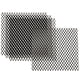thumbnail image 1 of Uxcell 4"L x 4"W Hojas de Metal Perforadas, 4Pcs 20Ga 5x8mm Agujero Hexagonal Malla de Aluminio Expandida Placa Perforada para Ventilación Filtración Rejilla de Ventilación Secadora Protector, Negro, 1 of 7