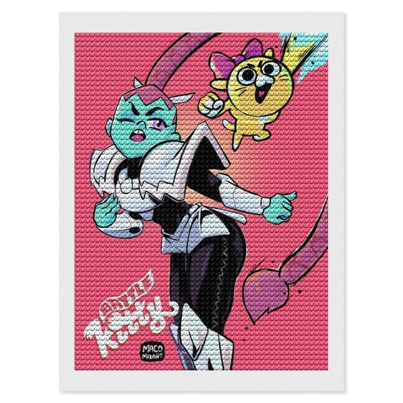 Battle Kitty Kits de Pintura de Diamantes para Adultos