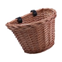 Magideal - Cesta De Mimbre Para Bicicleta Cesta Delantera Para Manillar De Bicicleta Fácil De Instalar Bolsa De Carga Para Bicicleta Para Bicicleta De Montaña Y 20Cmx14Cmx13Cm