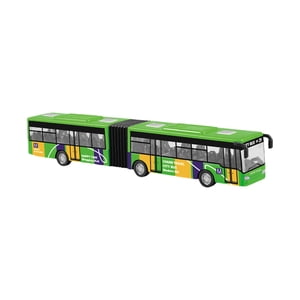 Magideal - Autobús De Juguete De Aleación Fundido A Presión, Autobús De Tracción Trasera, Decoración De Aleación, Modelo De Autobús Largo De Tracción Trasera Par Verde