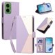 thumbnail image 2 of Funda Cartera para Motorola Moto G35 con Cierre Magnético, Tricolor, Morado, 2 of 6
