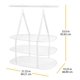 thumbnail image 4 of Tendedero Whitmor 6506-9367-WHT, plegable, 3 niveles, blanco, 4 of 4