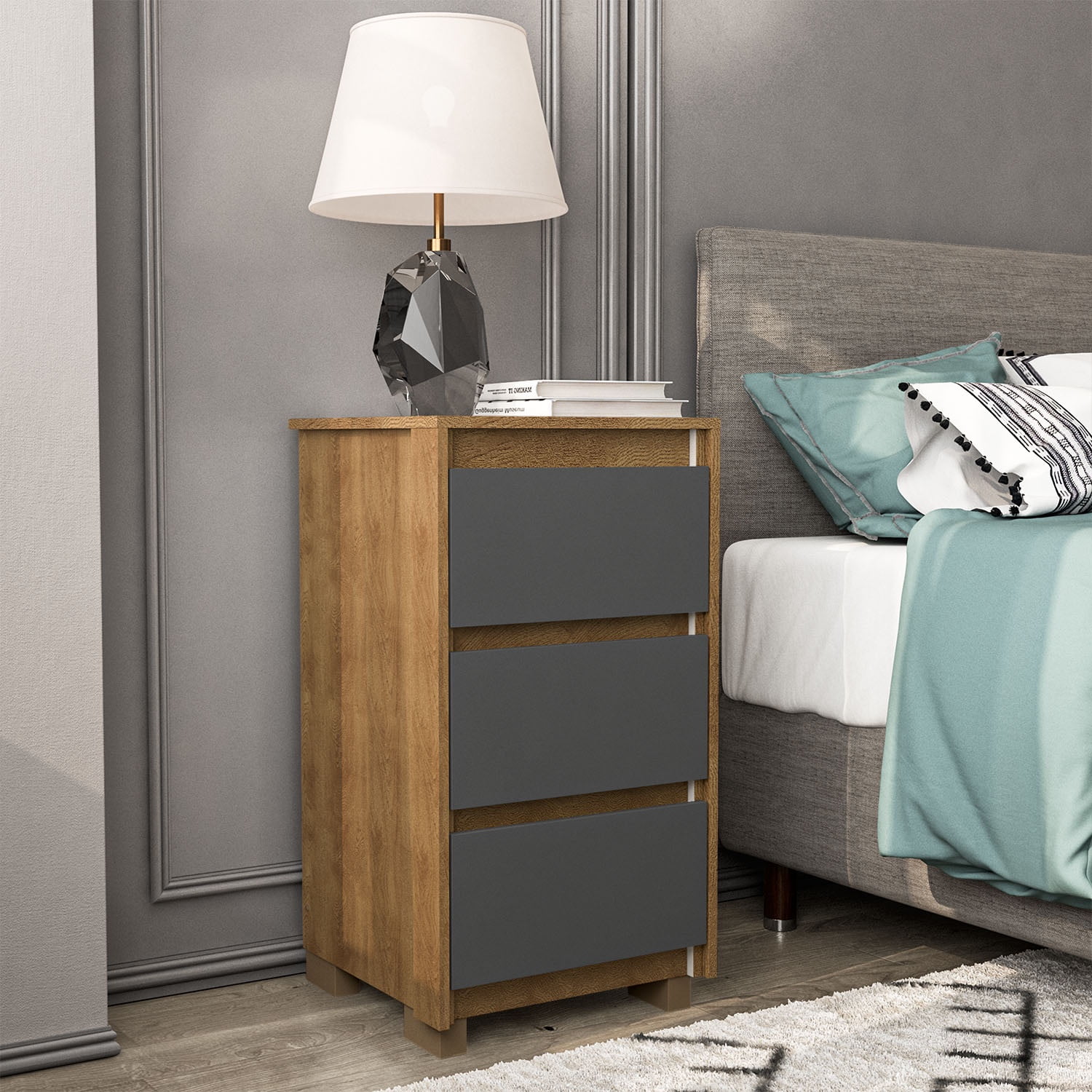 Vekka Home - Comoda Coimbra Gris 3c