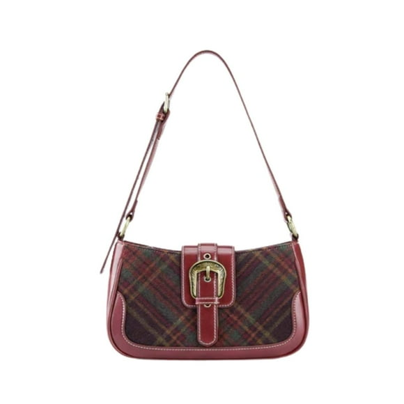 Ecosusi Cartera Vintage Alison de Uso Diario - Rojo Angola