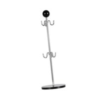 Magideal - Soporte Para Taza De Café, Soporte Para Tazas, Estante Para Tazas, Soporte Portátil Moderno Para Taza De Té, Estante Para Secar Botellas Para Oficina, Negro