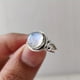 thumbnail image 1 of 1pc Moonstone Ring - Elegant and Delicate Carving, Perfect for Daily Outfits and Birthdays, Symbol of Chasteness and Romance, 1 of 5