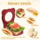 thumbnail image 3 of Cortador y sellador de sándwiches CHICHAUS Uncrustable Red, 3 of 7
