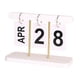 thumbnail image 2 of Calendario de escritorio, página giratoria, calendario con tapa, calendario de mesa independiente para el hogar, oficina, decoración de granj Blanco, 2 of 5