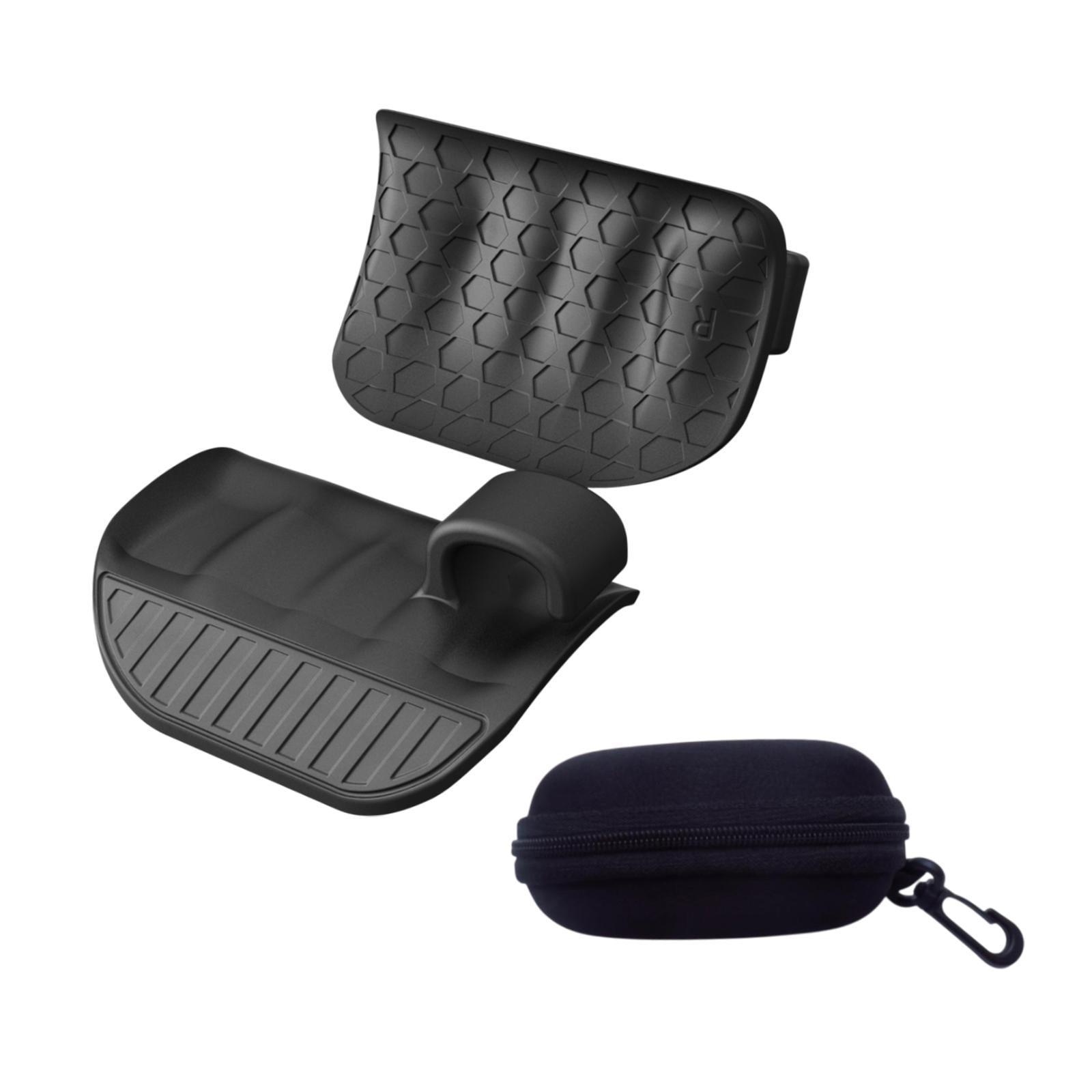 Magideal - Empuñaduras Para Levantamiento De Pesas, Ejercitador De Dedos, Guantes De Gimnasio, Protección Flexible De Silicona Para Manos, Guantes De Entrenamien Negro