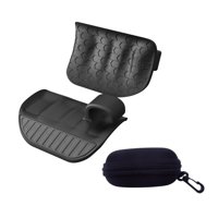 Magideal - Empuñaduras Para Levantamiento De Pesas, Ejercitador De Dedos, Guantes De Gimnasio, Protección Flexible De Silicona Para Manos, Guantes De Entrenamien Negro