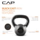 thumbnail image 3 of Kettlebell CAP Barbell de hierro fundido negro de 9 kg, 3 of 8