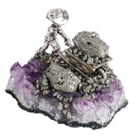 Bothyi - Creativo Amatista Racimo Minero Piedra Cuarzo Decoración Artesanía Regalo B