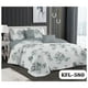 thumbnail image 2 of Cubrecama Quilt Verano 2 Plazas - Blanco Hojas Flores KFL580, 2 of 3