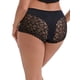 thumbnail image 3 of INSPIRE CHIC Bragas de Mujer Regreso a Clases Encaje Levantamiento de Glúteos Control de Abdomen Tiro Medio Transpirables Cobertura Completa Boyshorts L Negro, 3 of 5
