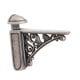 thumbnail image 3 of Soporte De Estante De Vidrio De Repuesto Estilo Barroco Para Montaje En Pared Para Baño, Color Plata Antigua, 3 of 5