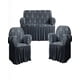 thumbnail image 1 of Pack De Fundas De Sofa 3+1+1 Con Velo Color Gris, 1 of 4