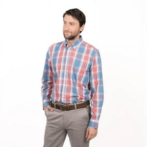 Truval - Camisa Trevira Escocesa Regular Fit