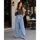 thumbnail image 3 of Jeans Mujer Pierna Ancha Cintura Elasticada Ajustable, 3 of 7