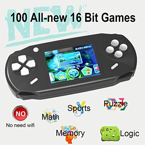Beijue 16 Bit Handheld Juegos Para Niños Adultos 3.0" Pantalla Grande Precargada 100 Hd Cl
