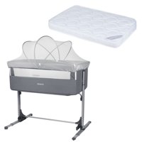 Bbqool - Cuna Colecho Next2Us Grey + Colchón