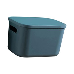 Bothyi - Caja De Almacenamiento Para El Hogar, Estante Organizador Para Armario, Contenedor Para Dormitorio, Sala De Estar, Artículos Diversos, 18X26X16Cm, Azul
