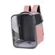 thumbnail image 2 of Mochila Para Gatos, Portátil, Transparente, Con Parte Delantera, Para Viajes, Para Actividades Al Aire Libre, Color Rosa, 2 of 3