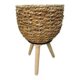 thumbnail image 1 of Macetero De Mimbre Porta Maceta Rustica Madera Marrón, 1 of 2