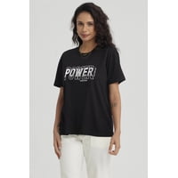 Fashionspark - Polera Mujer Print Con Aplicación Negro - Ll