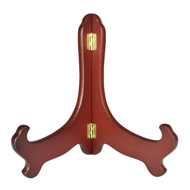 Soporte para Placa, Marco de Fotos, Caballete, Soporte de Exhibición Decorativo, Soporte para Platos para Imágenes Artísticas, Tienda, Fiesta de Bodas Rojo Pequeño