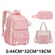thumbnail image 1 of 3 Pcs/Set School Bag for Girls Children Backpack Schoolbag Teenage School Child With Lunch box Pencil Case Kids Book Bag 2024, 1 of 3