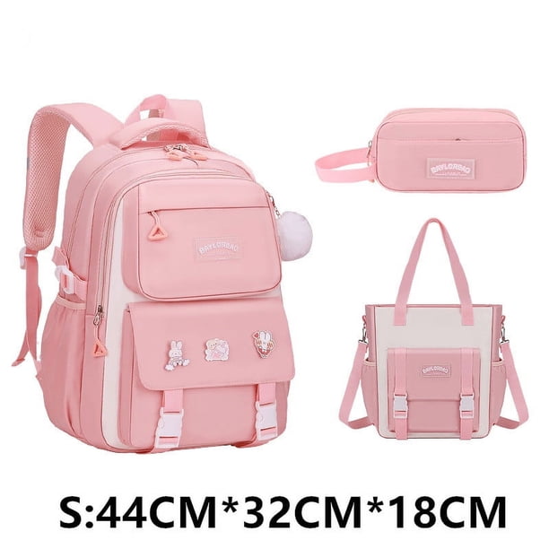 3 Pcs/Set School Bag for Girls Children Backpack Schoolbag Teenage School Child With Lunch box Pencil Case Kids Book Bag 2024