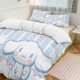 thumbnail image 1 of Cinnamoroll Quilt Set Thicken Soft 3 Pieces Bedding Set All Season Duvet Cove with 2 Pillowcases for Adult Women Girls Teens Home Room Decor, 1 of 5
