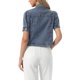 thumbnail image 3 of INSPIRE CHIC Chaqueta de Mezclilla para Mujer de Regreso a Clases con Mangas Cortas Abullonadas y Cuello Vuelto Chaqueta de Jean Gris Azul L, 3 of 6