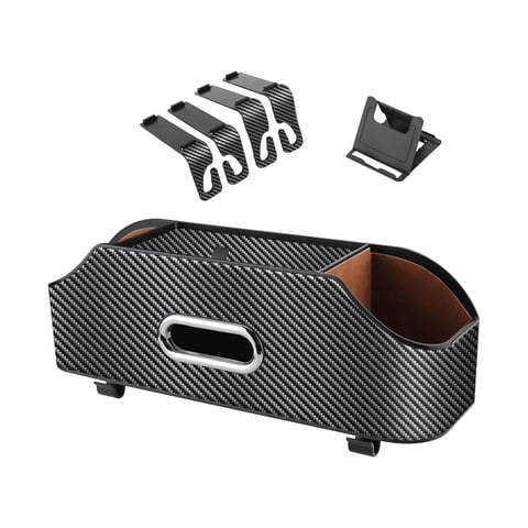 Ioensy - Caja De Almacenamiento Para Respaldo De Asiento De Coche, Decoración Interior Duradera, Organizador De Asiento Trasero Para Coche